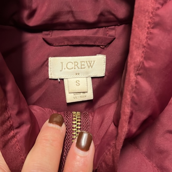 J.Crew size small, maroon vest - Picture 3 of 3